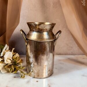 Brass‎ Milk Can Vase-Vintage